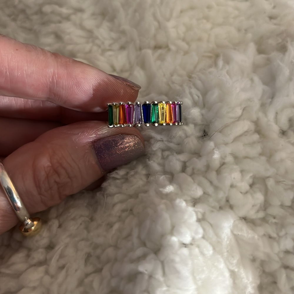 Multi Color Stone Ring - Picture 3 of 6
